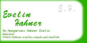 evelin hahner business card